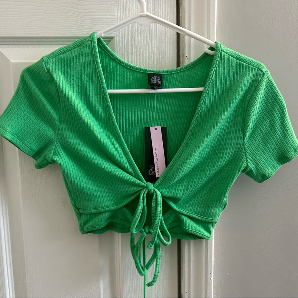 Target Green Crop Top
